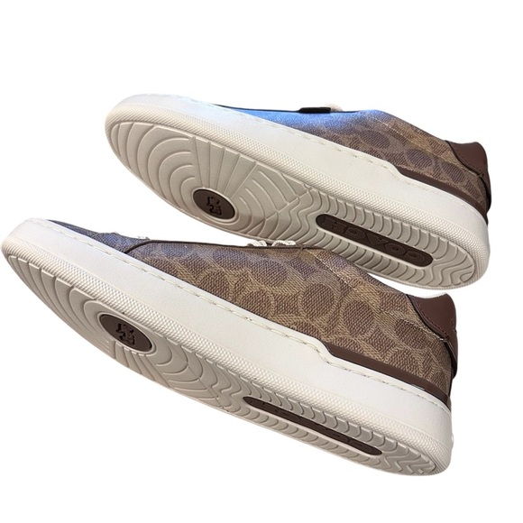 Coach Monogram Brown Sneakers with White Laces - Picture 4 of 4